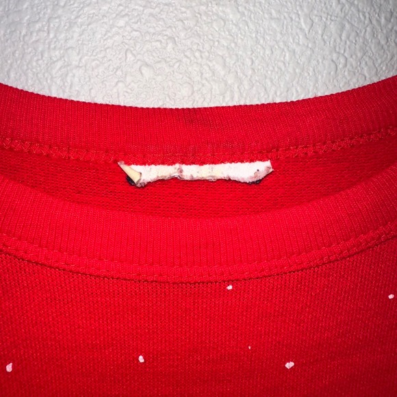 Red Long Sleeve Nightgown Cute Scottie Dog Winter Village Print Sleepshirt Women - Picture 3 of 6